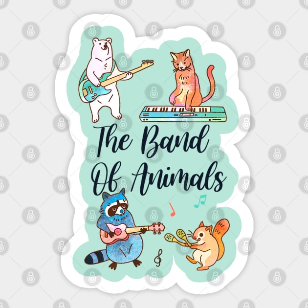 The Band Of Animals Sticker by Kiroiharu